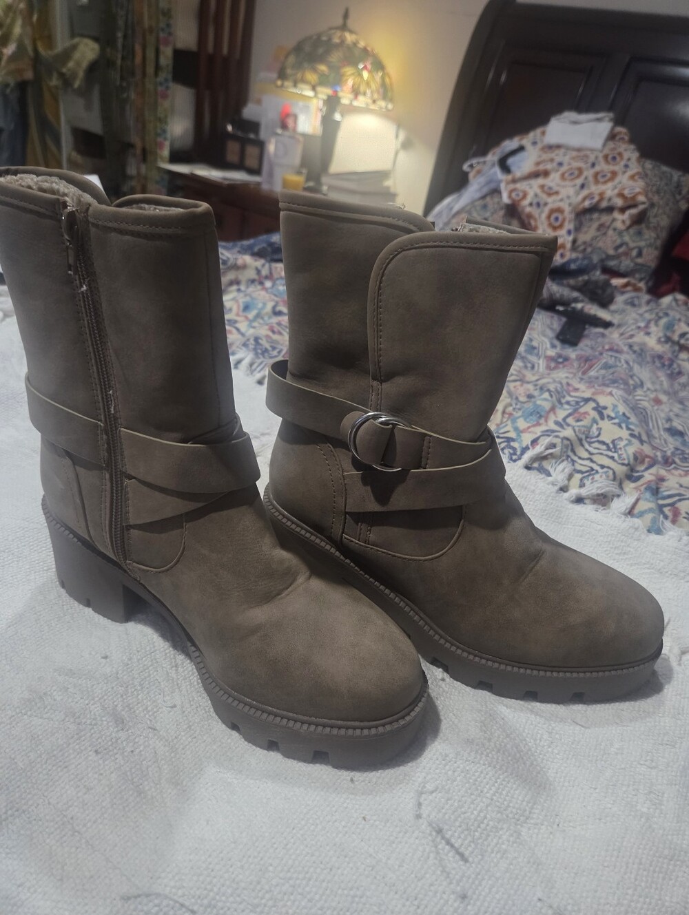 Dolce Vita Women's Suede Chelsea Boots - Tan, Beige